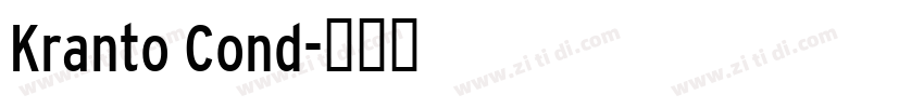 Kranto Cond字体转换